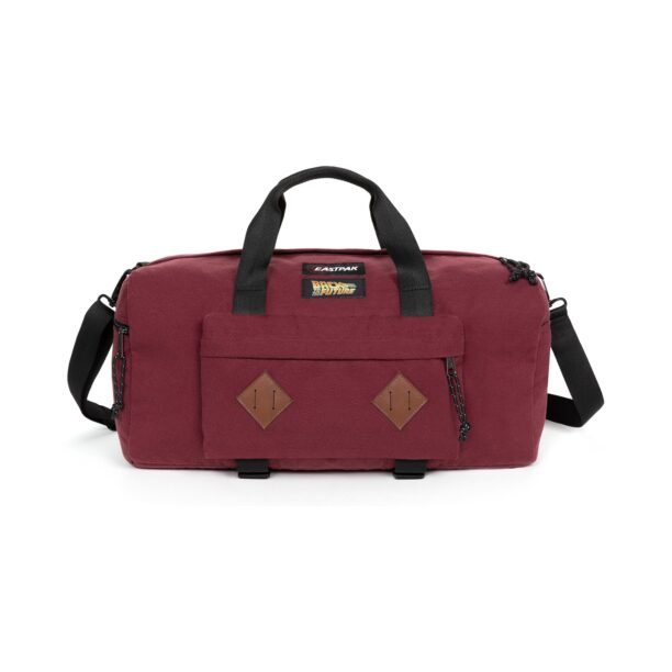 EASTPAK Geantă de weekend  maro / roșu burgundy / negru