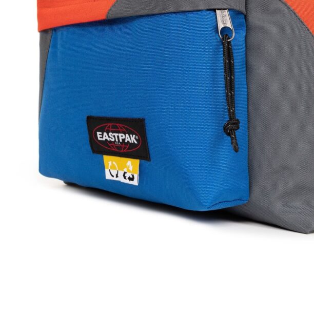 Original EASTPAK Rucsac  albastru / gri / roșu orange