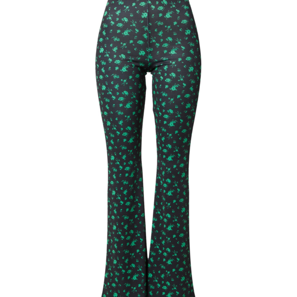 EDITED Pantaloni 'Zelinda'  verde / negru