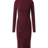 EDITED Rochie 'Hada'  roșu burgundy