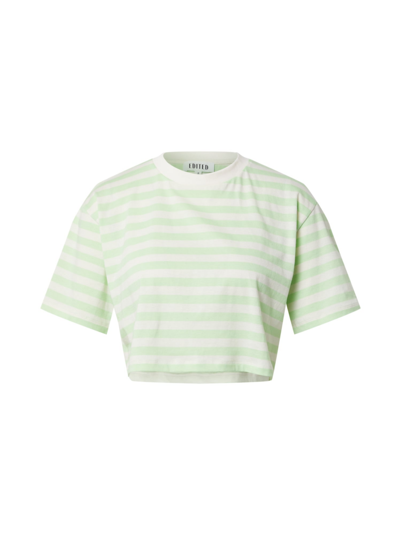 EDITED Tricou 'Devi'  verde / alb