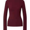 EDITED Tricou 'Ginger'  roșu burgundy