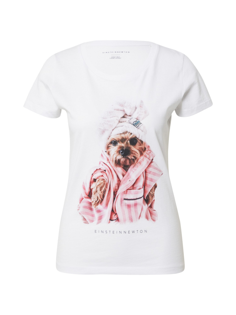 EINSTEIN & NEWTON Tricou 'Hund'  mai multe culori / alb