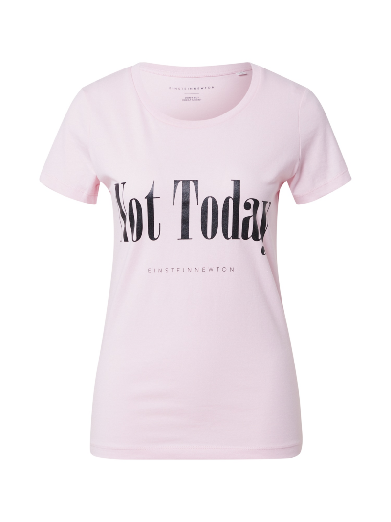 EINSTEIN & NEWTON Tricou 'Not Today'  roz / negru