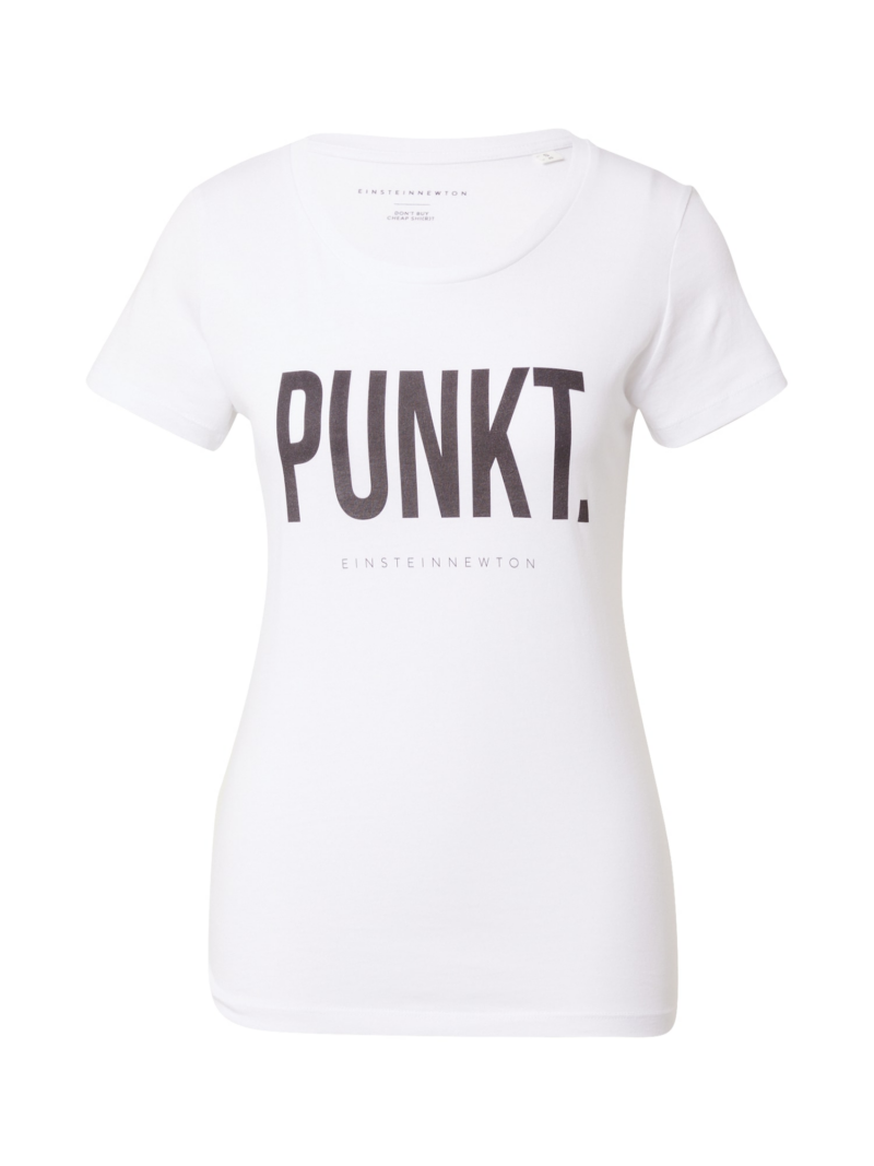 EINSTEIN & NEWTON Tricou 'Punkt'  negru / alb