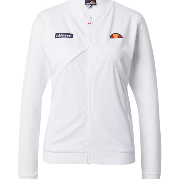 ELLESSE Bluză cu fermoar sport  portocaliu / roșu / alb