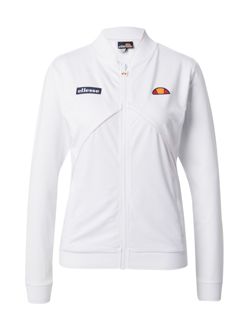 ELLESSE Bluză cu fermoar sport  portocaliu / roșu / alb