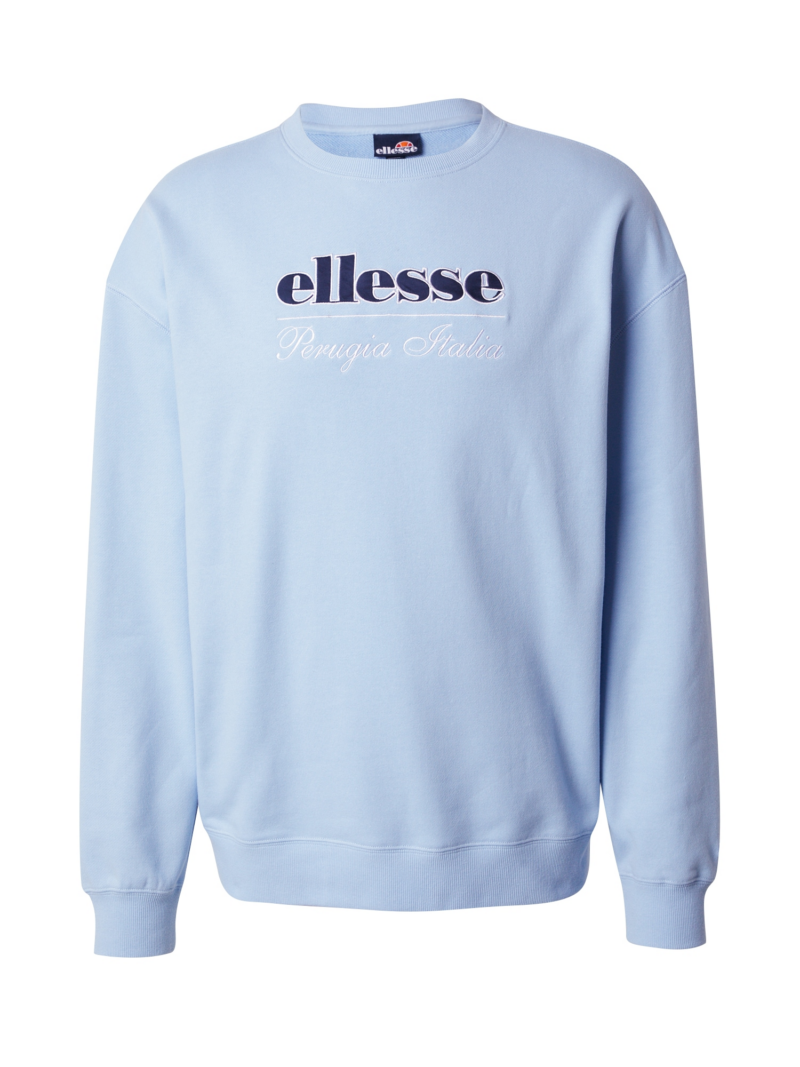 ELLESSE Bluză de molton 'Peravio'  bleumarin / albastru deschis / alb