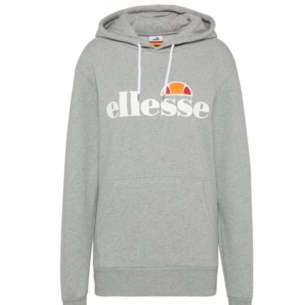 ELLESSE Bluză de molton 'Torices'  gri amestecat / portocaliu / roșu deschis / alb