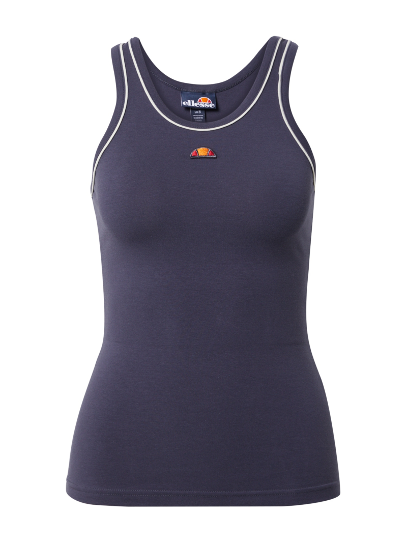 ELLESSE Top  albastru închis / portocaliu / alb