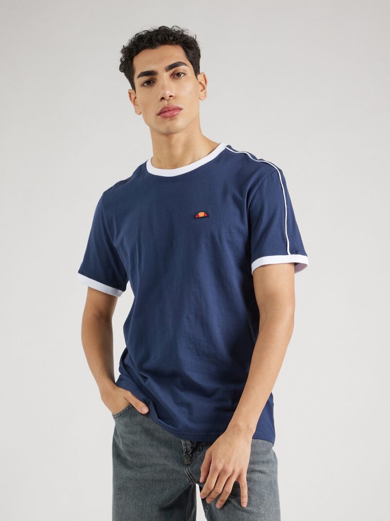 ELLESSE Tricou 'Amadei'  bleumarin / portocaliu / alb