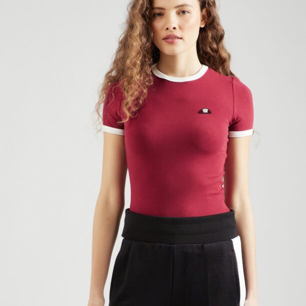 ELLESSE Tricou 'Bailey'  roșu bordeaux / negru / alb