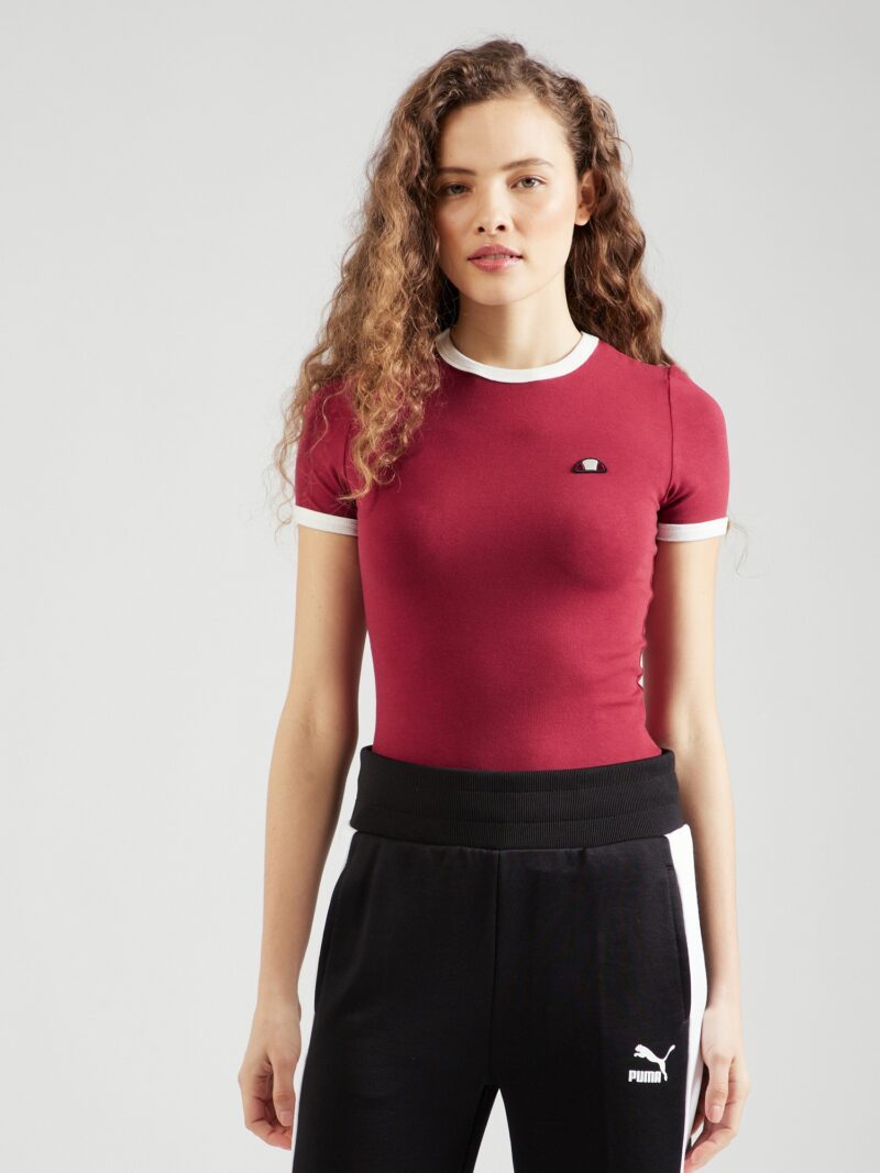 ELLESSE Tricou 'Bailey'  roșu bordeaux / negru / alb