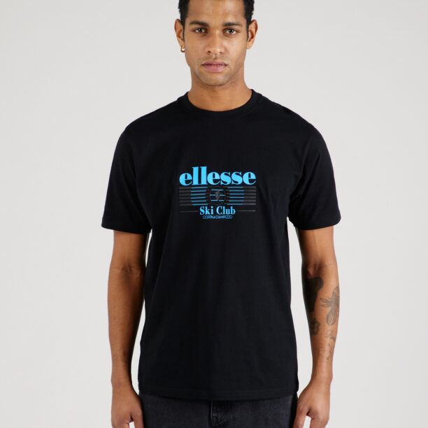 ELLESSE Tricou 'Eliesca'  albastru deschis / negru