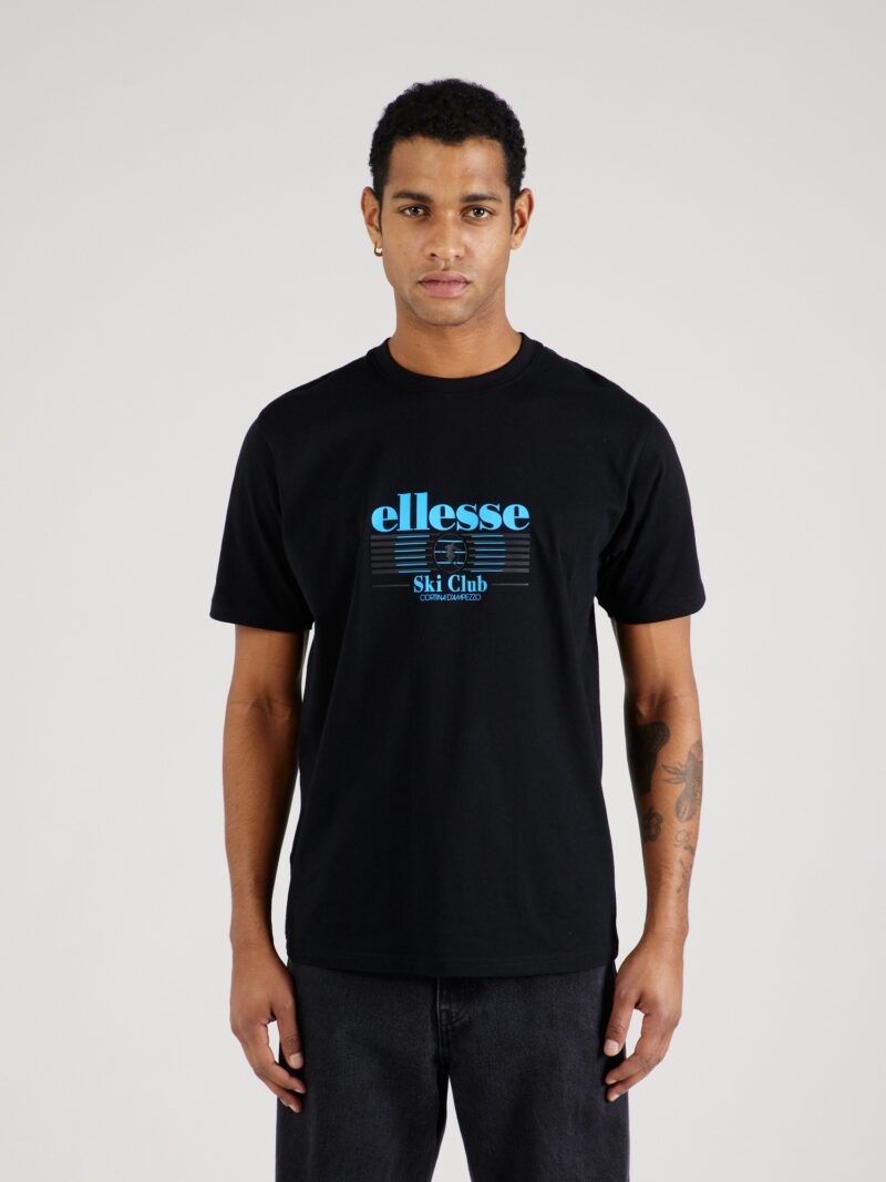 ELLESSE Tricou 'Eliesca'  albastru deschis / negru