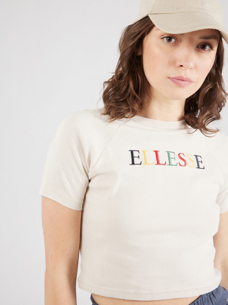 Preţ ELLESSE Tricou 'Lyndsay'  bej / albastru marin / galben / roșu