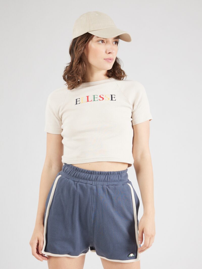 ELLESSE Tricou 'Lyndsay'  bej / albastru marin / galben / roșu