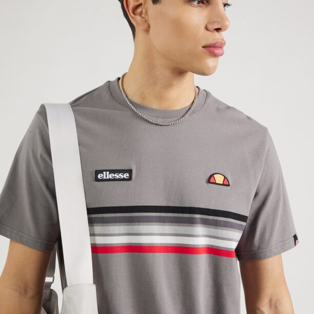 Preţ ELLESSE Tricou 'Marsella'  gri / gri deschis / roșu / alb