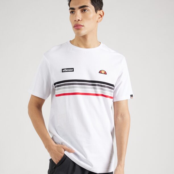 ELLESSE Tricou 'Marsella'  gri / roșu / negru / alb