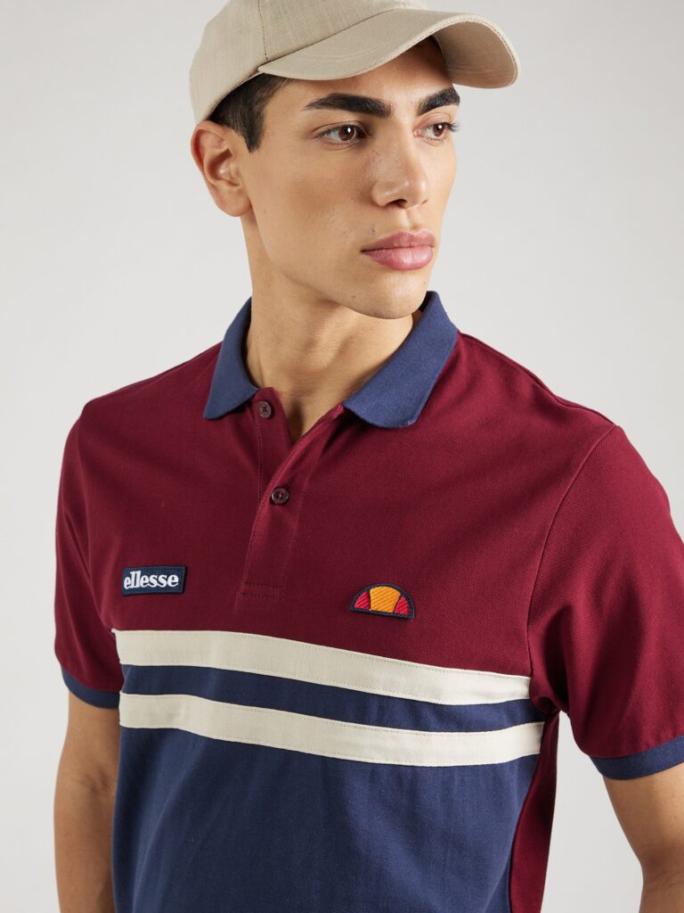 Preţ ELLESSE Tricou 'Muccia'  bleumarin / portocaliu / roșu vin / alb