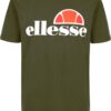 ELLESSE Tricou 'Prado'  kaki / portocaliu / roșu pepene / alb