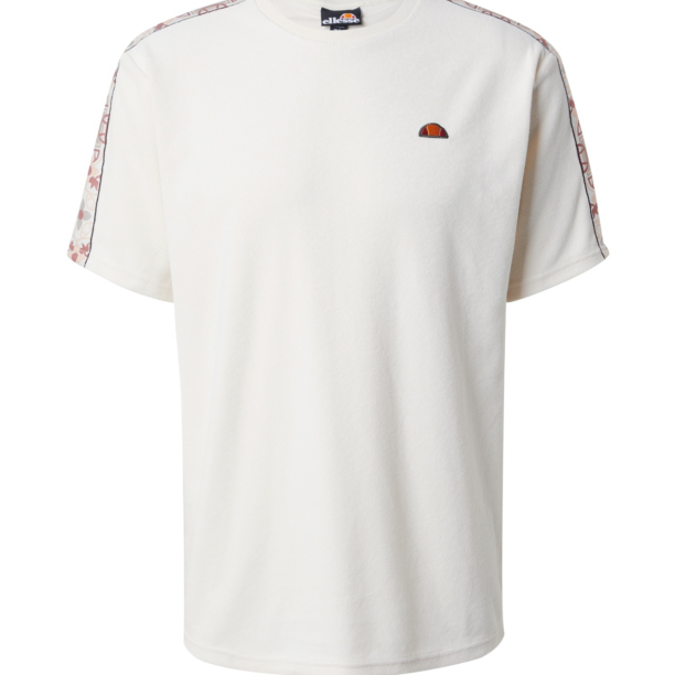 ELLESSE Tricou 'Zebbeda'  gri / portocaliu / roșu pastel / alb murdar