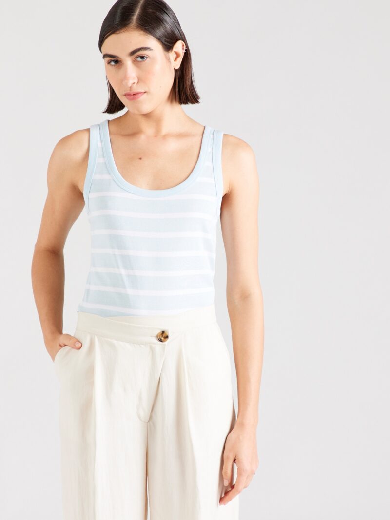 ESPRIT Top  albastru pastel / alb