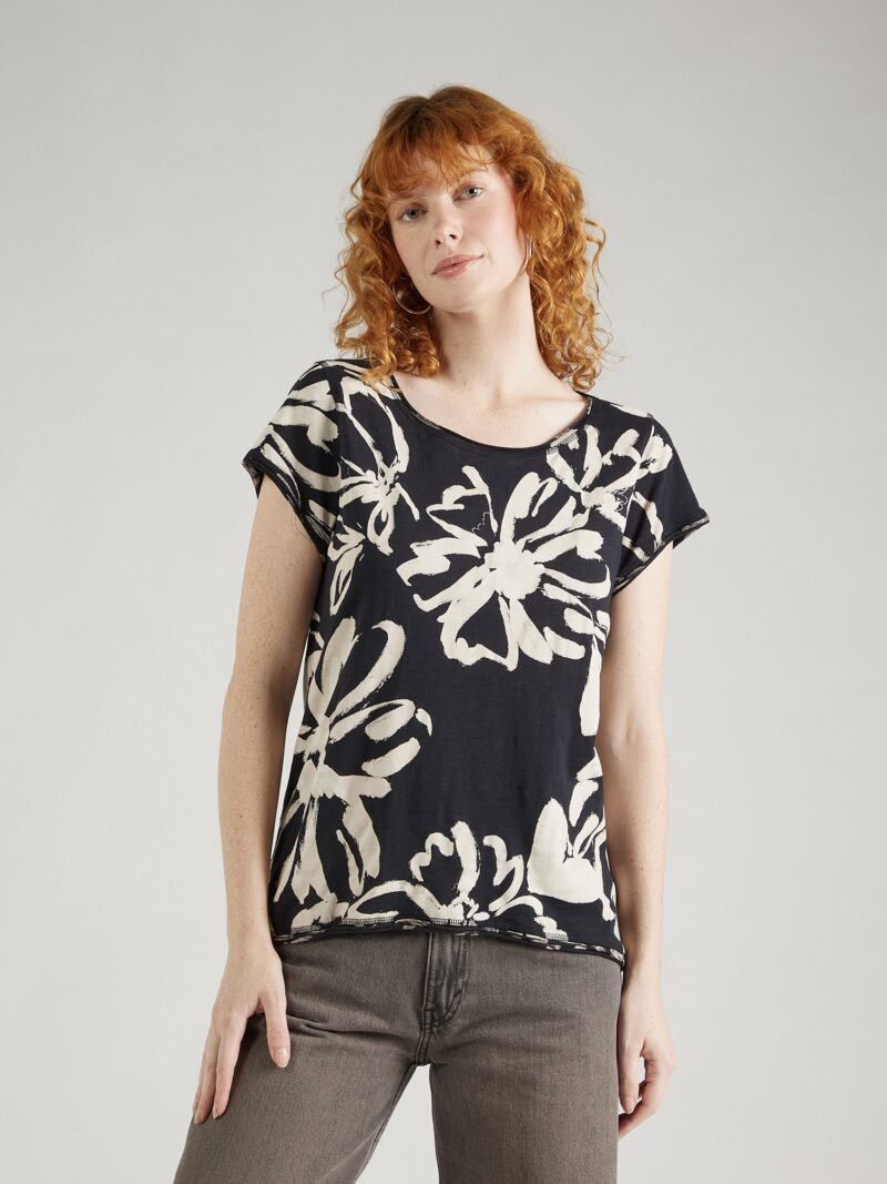 ESPRIT Tricou  bej deschis / negru