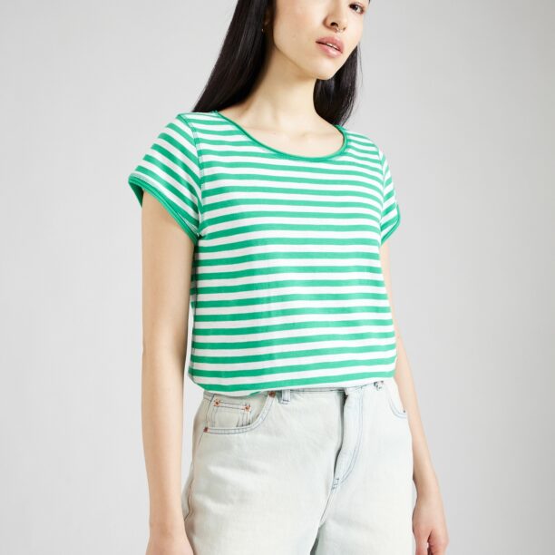 ESPRIT Tricou  verde / alb