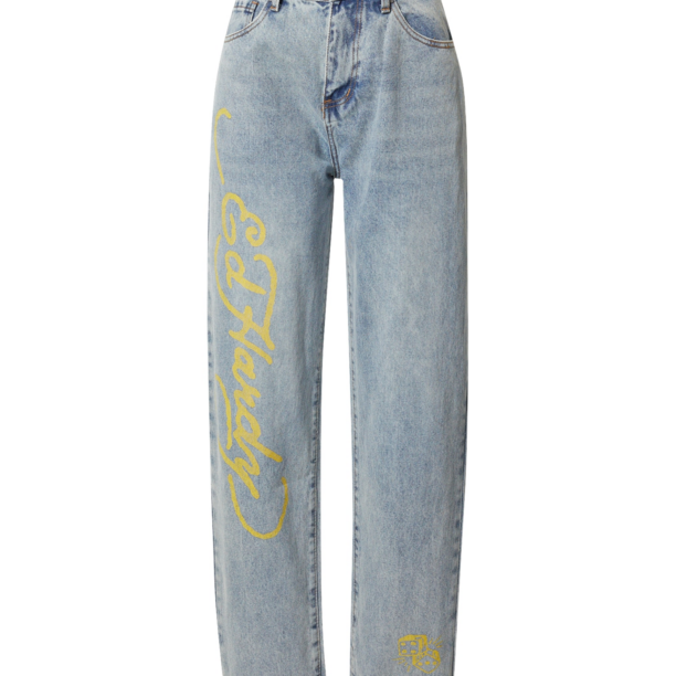 Ed Hardy Jeans 'BORN WILD'  albastru denim / galben citron / verde smarald / negru