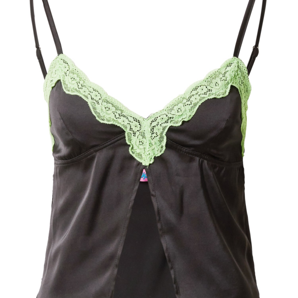 Edikted Top  verde deschis / negru