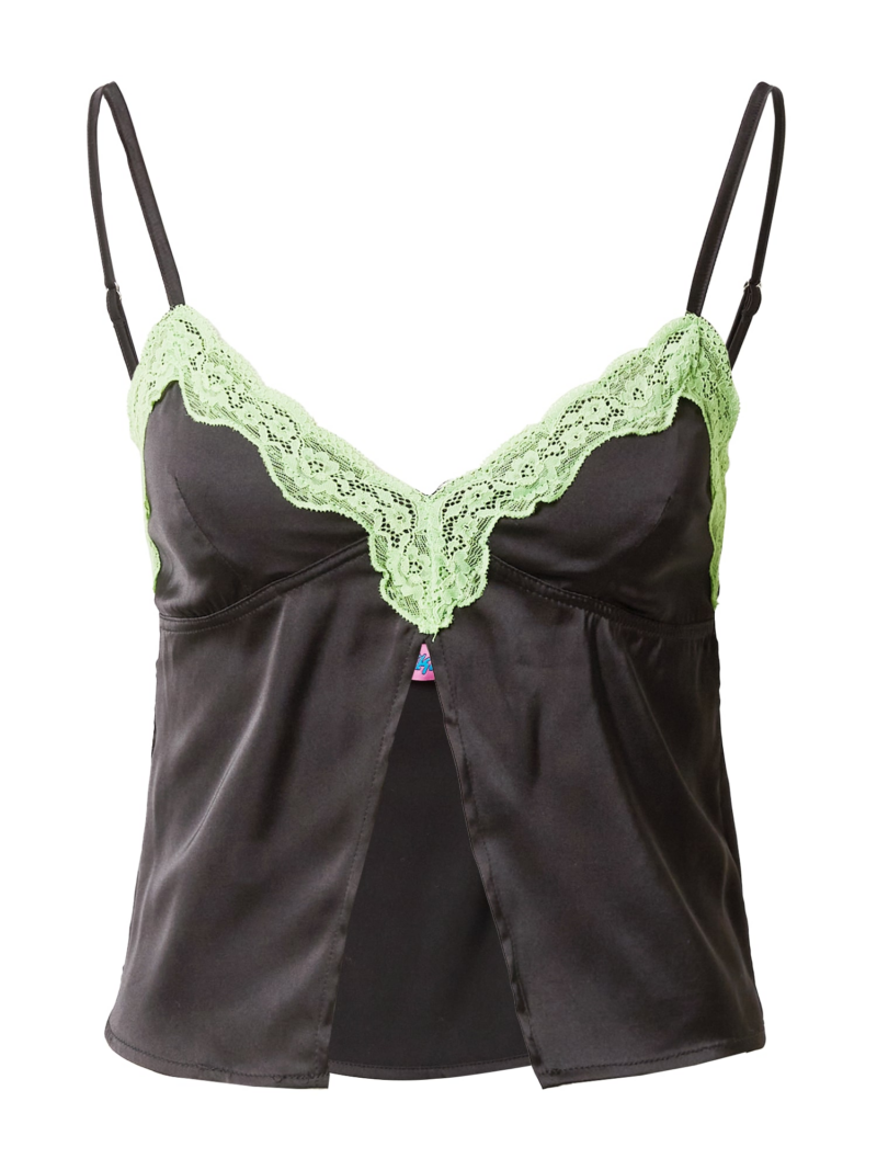 Edikted Top  verde deschis / negru