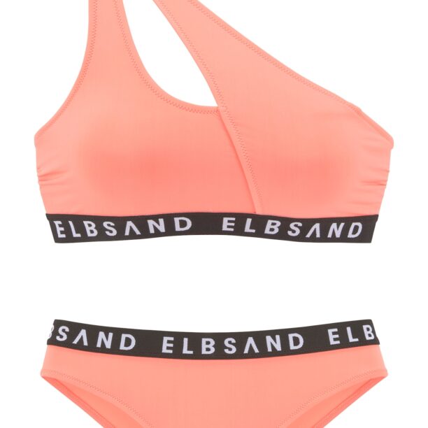 Elbsand Costum de baie două piese  portocaliu pastel / negru