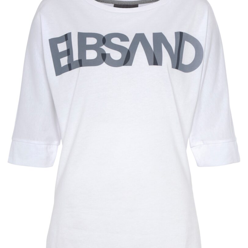 Elbsand Tricou  albastru / alb
