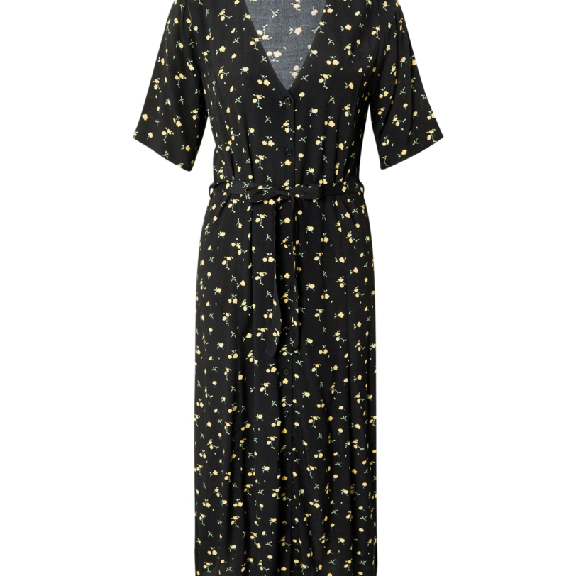 Envii Rochie tip bluză 'FANDANGO'  galben / verde iarbă / negru / alb