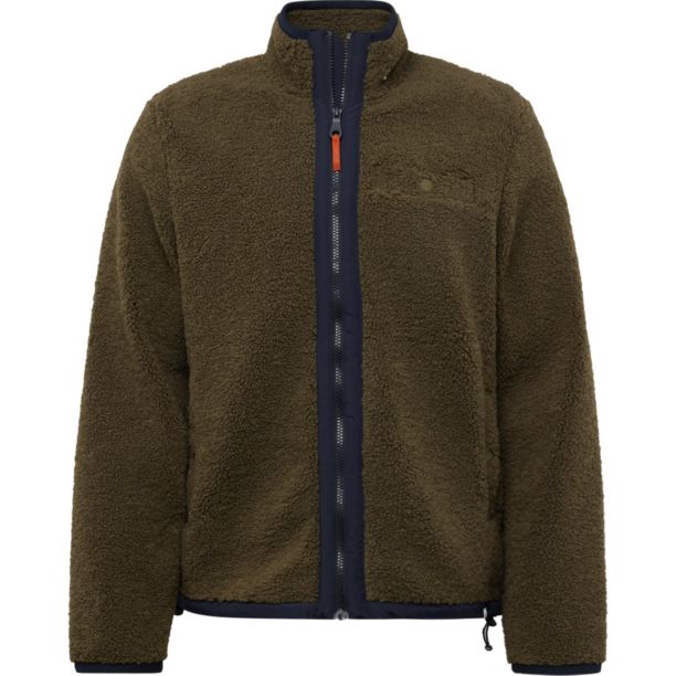 FARAH Jachetă  fleece  albastru marin / oliv