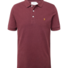 FARAH Tricou 'BLANES'  galben auriu / roșu burgundy