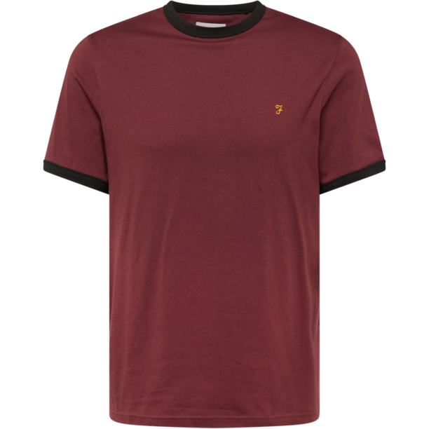 FARAH Tricou 'GROVES'  roșu burgundy / negru