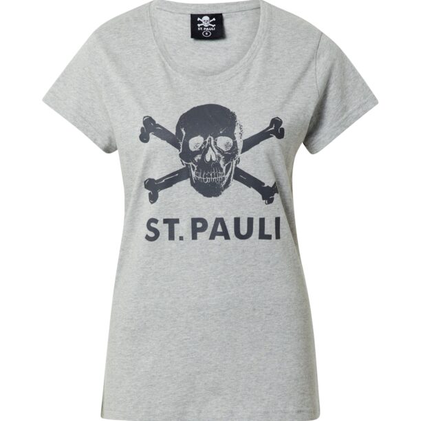 FC St. Pauli Tricou 'Totenkopf'  gri metalic / gri amestecat