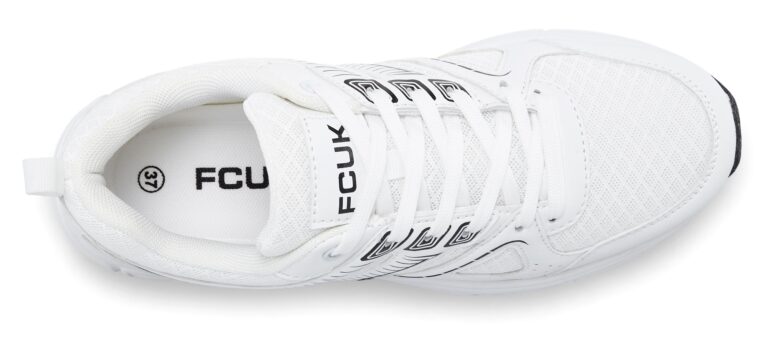 FCUK Sneaker low  negru / alb preţ