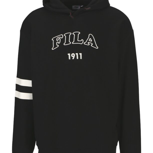 FILA Bluză de molton 'TABRIZ'  negru / alb