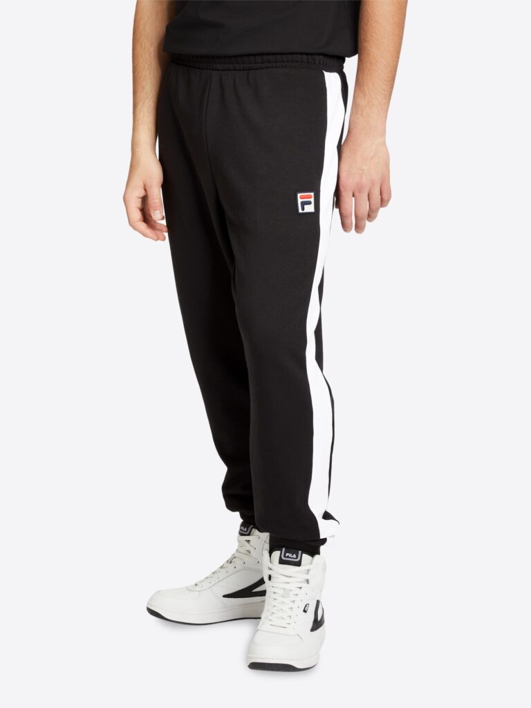 FILA Pantaloni 'LANGWEDEL'  negru / alb