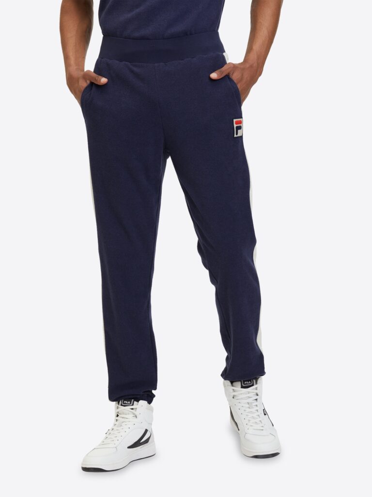 FILA Pantaloni 'LAREDO'  bleumarin / roșu / alb