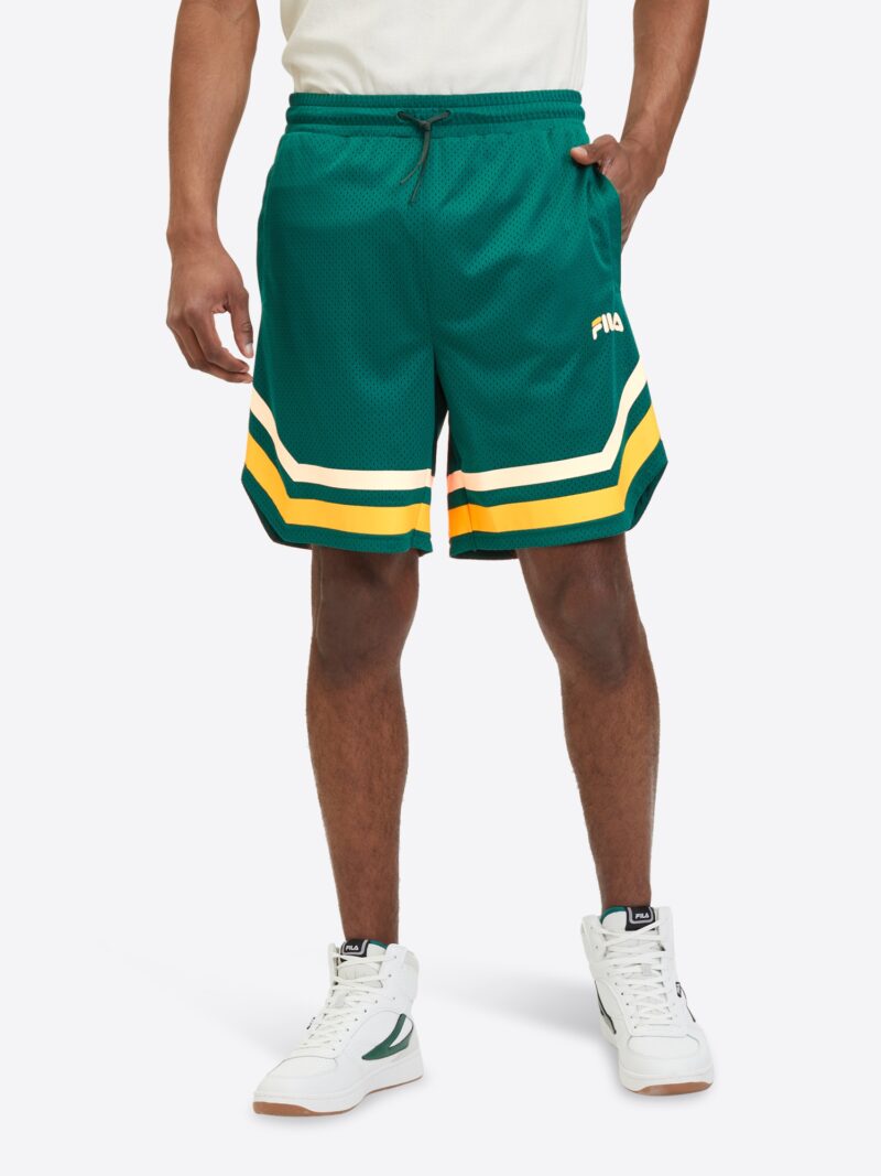 FILA Pantaloni 'LASHIO'  galben / verde / alb