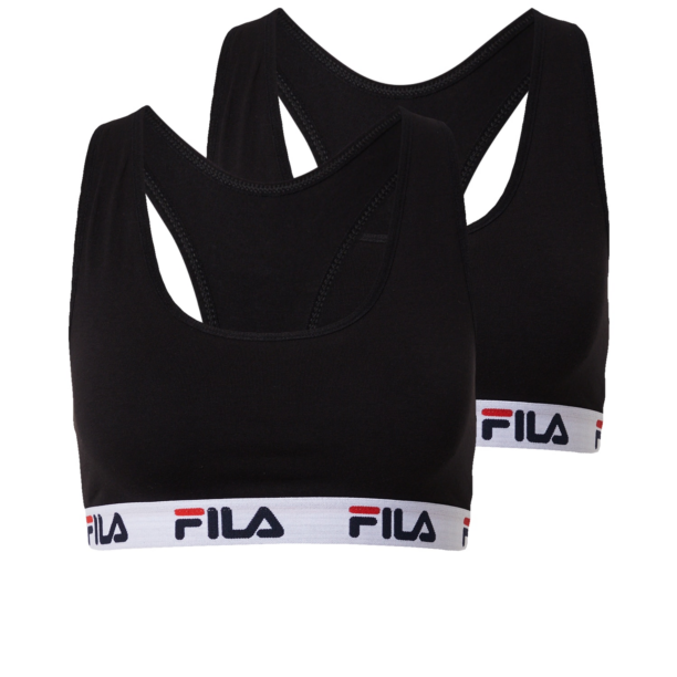 FILA Sutien  roșu / negru / alb