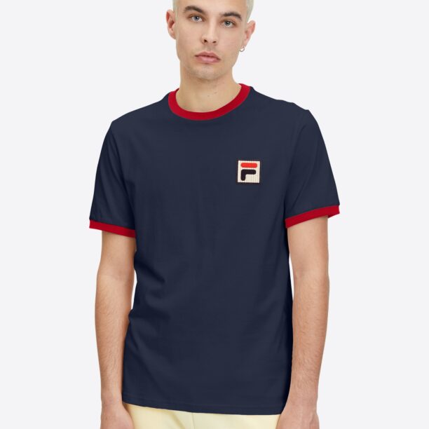 FILA Tricou 'LAZ'  bleumarin / roșu / alb