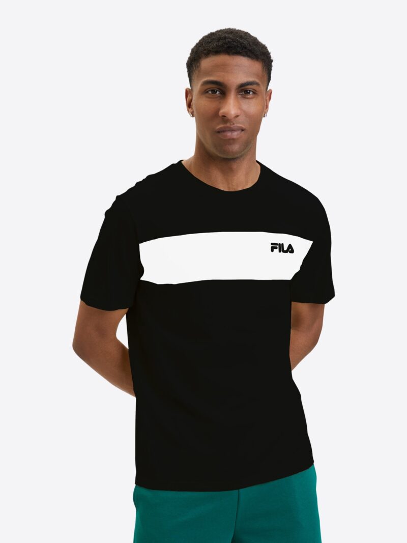 FILA Tricou  negru / alb