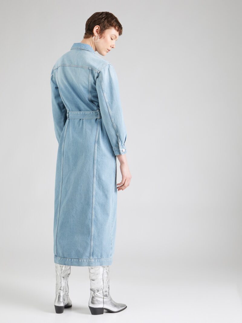 FRAME Rochie tip bluză  albastru denim preţ