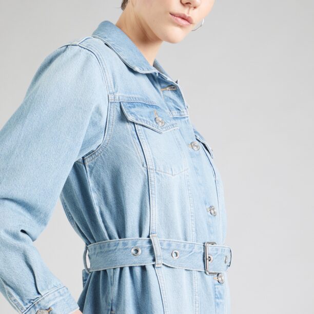 Preţ FRAME Rochie tip bluză  albastru denim