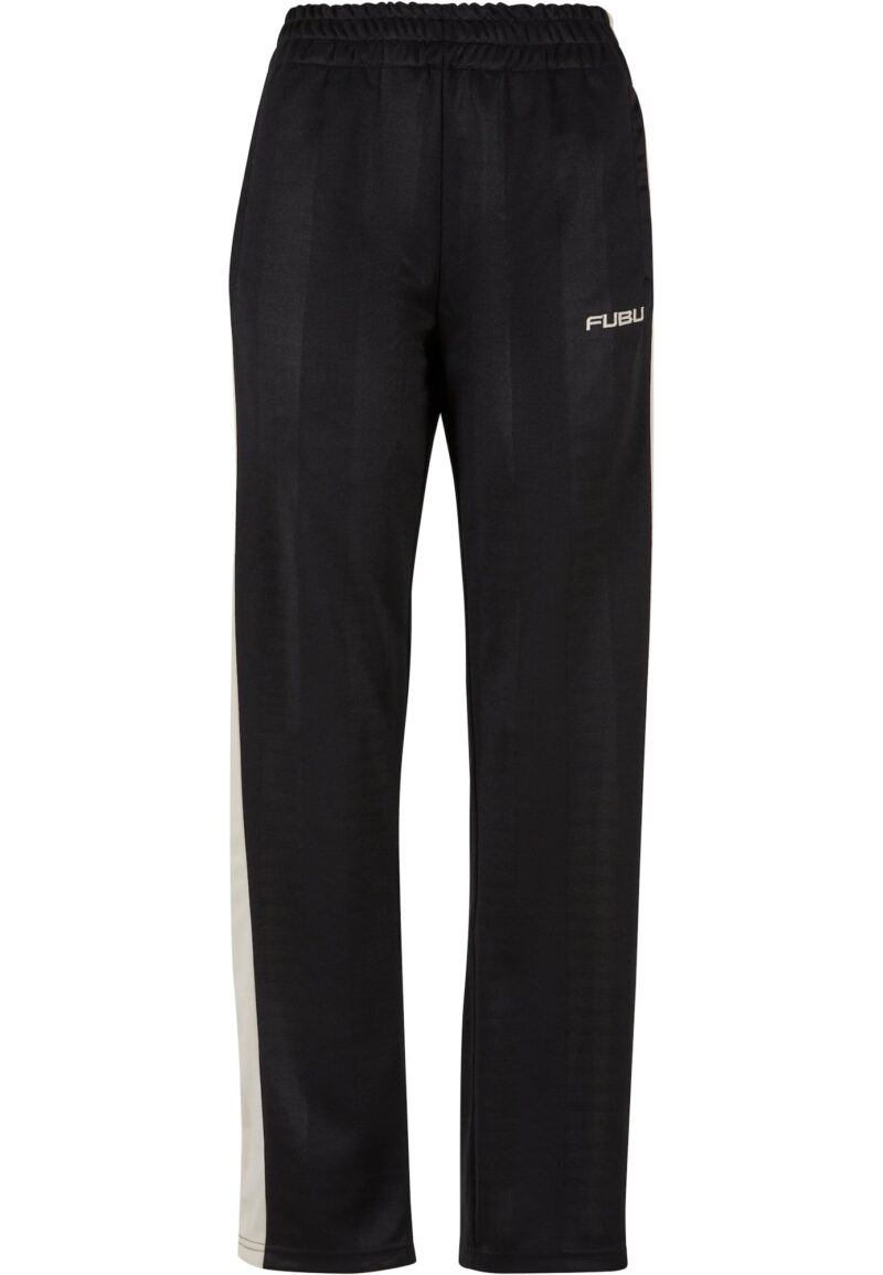 FUBU Pantaloni sport 'Corporate'  negru / alb